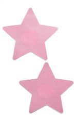Cache-tétons étoiles rose pastel auto-adhésifs