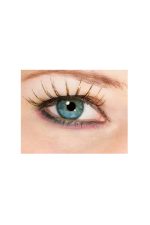 Faux cils dorés et noirs pailletés avec colle