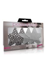 Pasties étoiles Dark Angel argentés