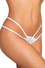 String en dentelle stretch blanc