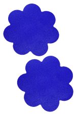 Pétales bleus cache-tétons adhésifs