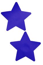 Cache-tétons étoiles bleues adhésifs