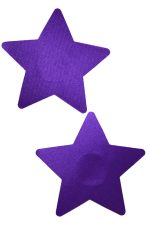 Cache-tetons étoiles violettes auto-adhésifs