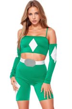 Costume super-héros vert
