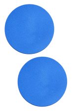 Cache-tétons pasties bleu bébé à pois