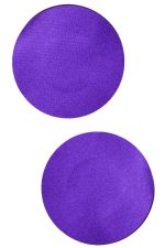 Cache-tétons violets à pois adhésifs