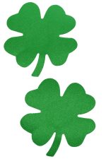 Mini pasties adhésifs trèfle vert