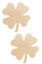 Cache-tétons shamrock beiges mini