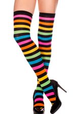 Chaussettes hautes arc-en-ciel sexy