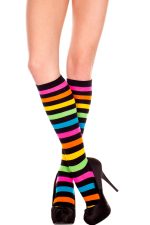 Chaussettes montantes arc-en-ciel