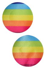 Cache-tétons arc-en-ciel autocollants