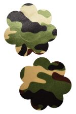 Cache-tétons pétale camouflage