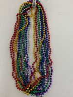 Collier perles Mardi Gras festif