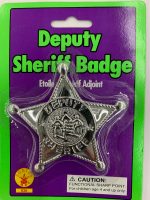 Badge de shérif adjoint en plastique