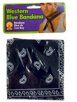Bandana western bleu