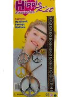 Ensemble hippie Peace Sign bijoux