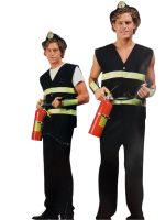 Costume pompier avec gilet et casque