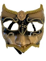 Masque doré pour soirée carnavalesque