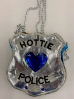 Sac police argenté Hottie avec bijoux