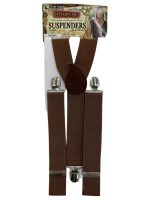 Bretelles steampunk marron foncé