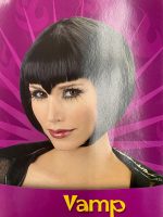 Perruque courte noire vampire