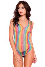 Body fendu rayé arc-en-ciel
