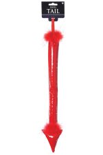 Queue de diable en peluche accessoire costume
