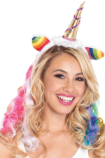Serre-tête licorne arc-en-ciel