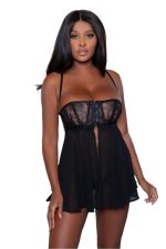 Madeline nuisette en mesh et volants