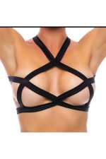 Top cage croisé séduction