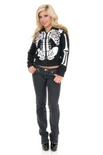 Sweat à capuche squelette Halloween