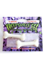 Clip osseux blanc pour costume squelette