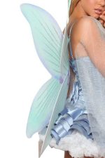 Ailes de fée bleues en mesh