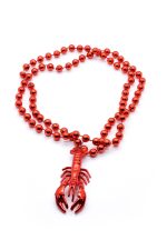 Collier écrevisse perlé Mardi Gras