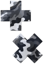 Pasties camo noir et blanc
