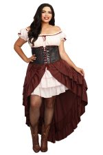 Costume saloon grande taille