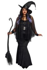 Costume sorcière grande taille beauté ensorcelante