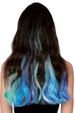 Extension cheveux sirène ombré bleu