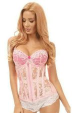 Corset sous-poitrine en dentelle transparente