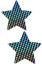 Disco cache-tétons holographiques étoiles