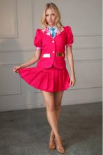 Costume écolière cartoon rose grande taille