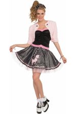 Costume poodle deluxe en 4 pièces