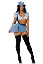 Costume factrice sexy postal 6 pièces