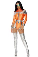 Costume astronaute métallique orange