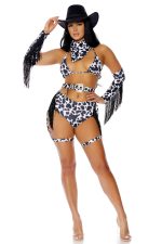 Costume cowgirl sauvage 5 pièces