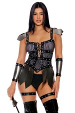 Costume reine guerrière antique 4 pièces