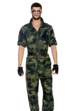 Costume combattant militaire homme