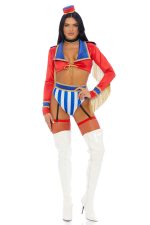 Costume maître de piste sexy 4 pièces