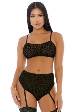 Ensemble lingerie léopard sexy