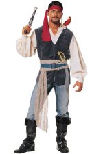 Costume pirate bleu